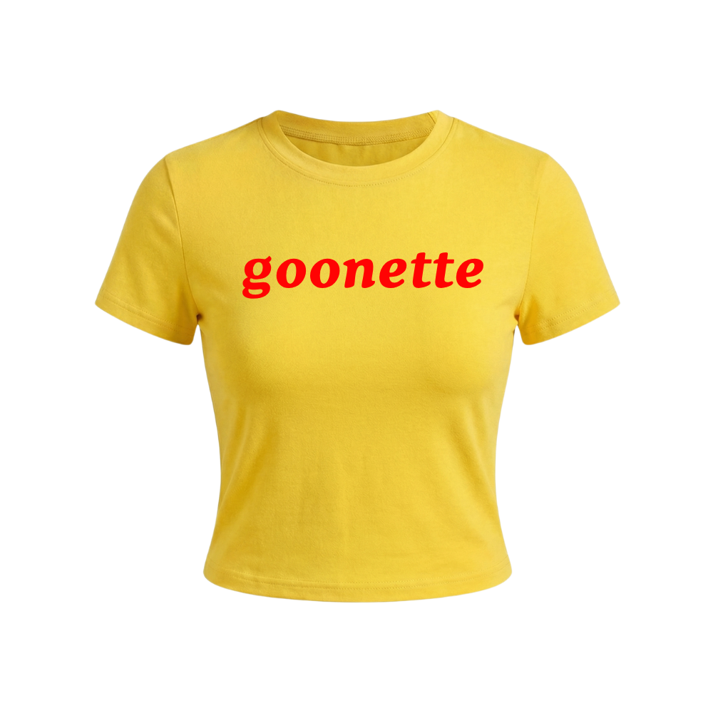 koszulka z napisem ''goonette''