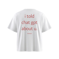 i told chat gpt about u